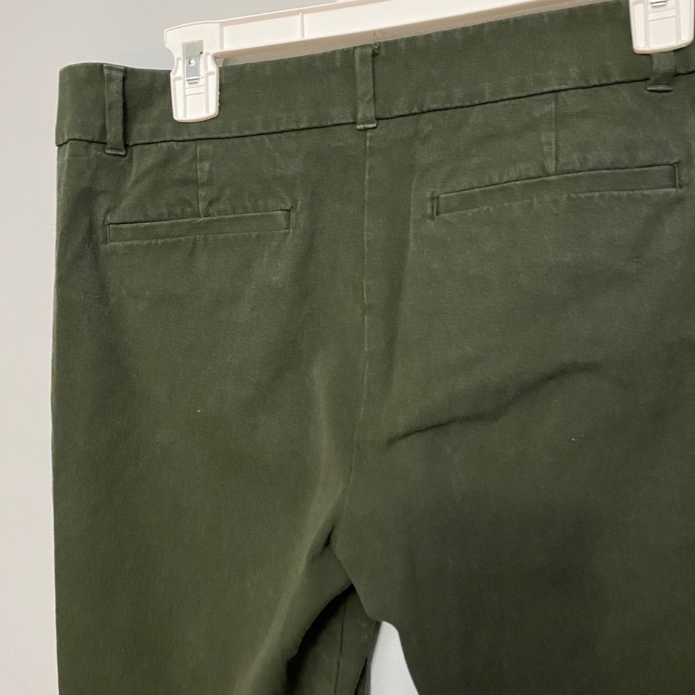 Petite Loft Outlet Size 12 Olive Green Pants View 5